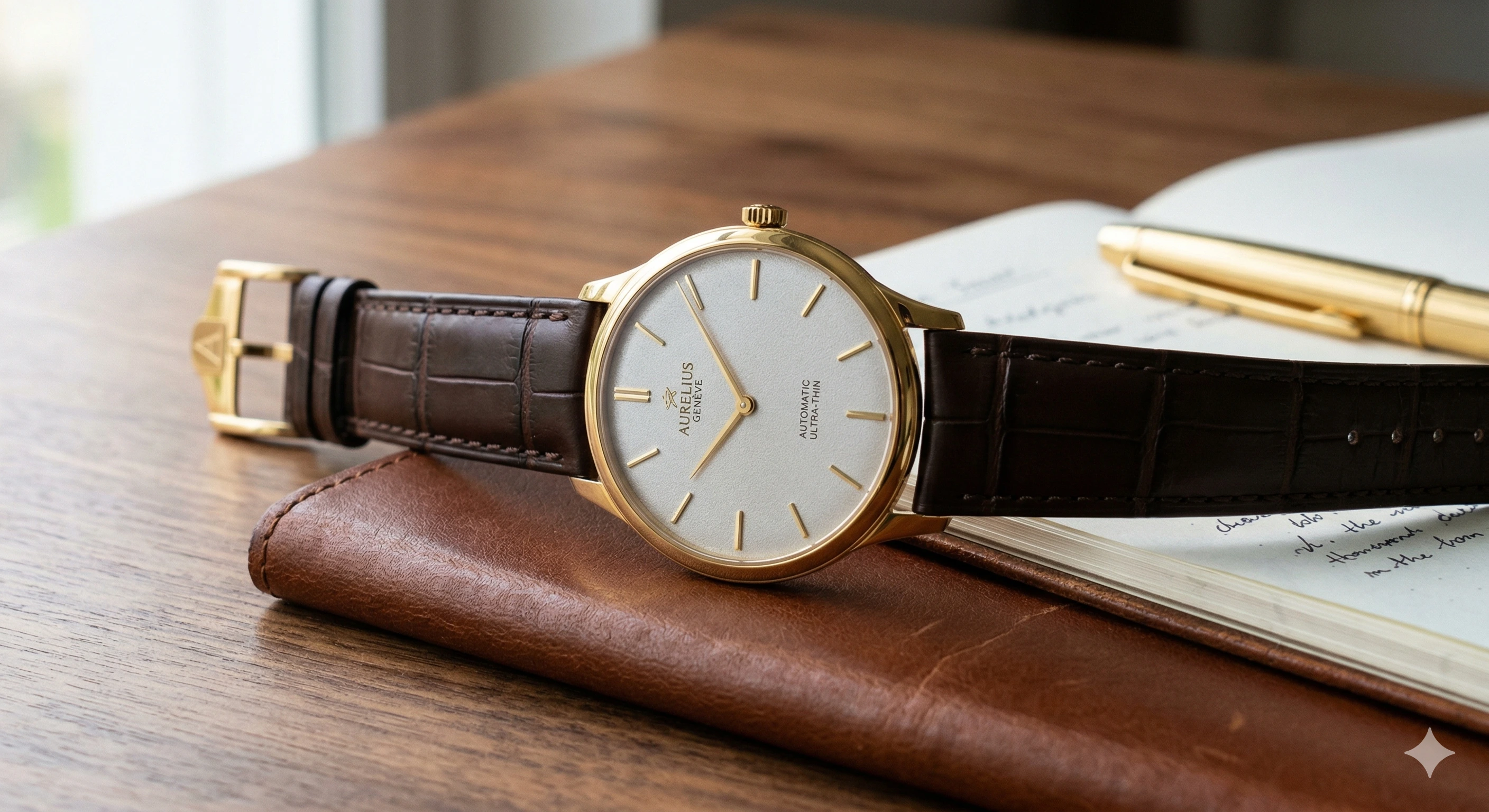 Reloj minimalista acero esfera blanca